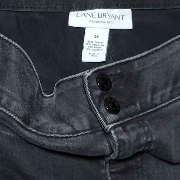 Lane Bryant Designed in New York City Black Wash Jeans Size 28 - Picture 11 of 14
